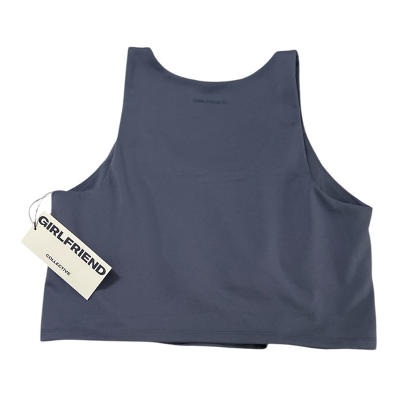 NWT Girlfriend Collective Laguna Blue Bella Sports Bra Tank Sz XXXL w/Shelf Bra - Picture 4 of 10